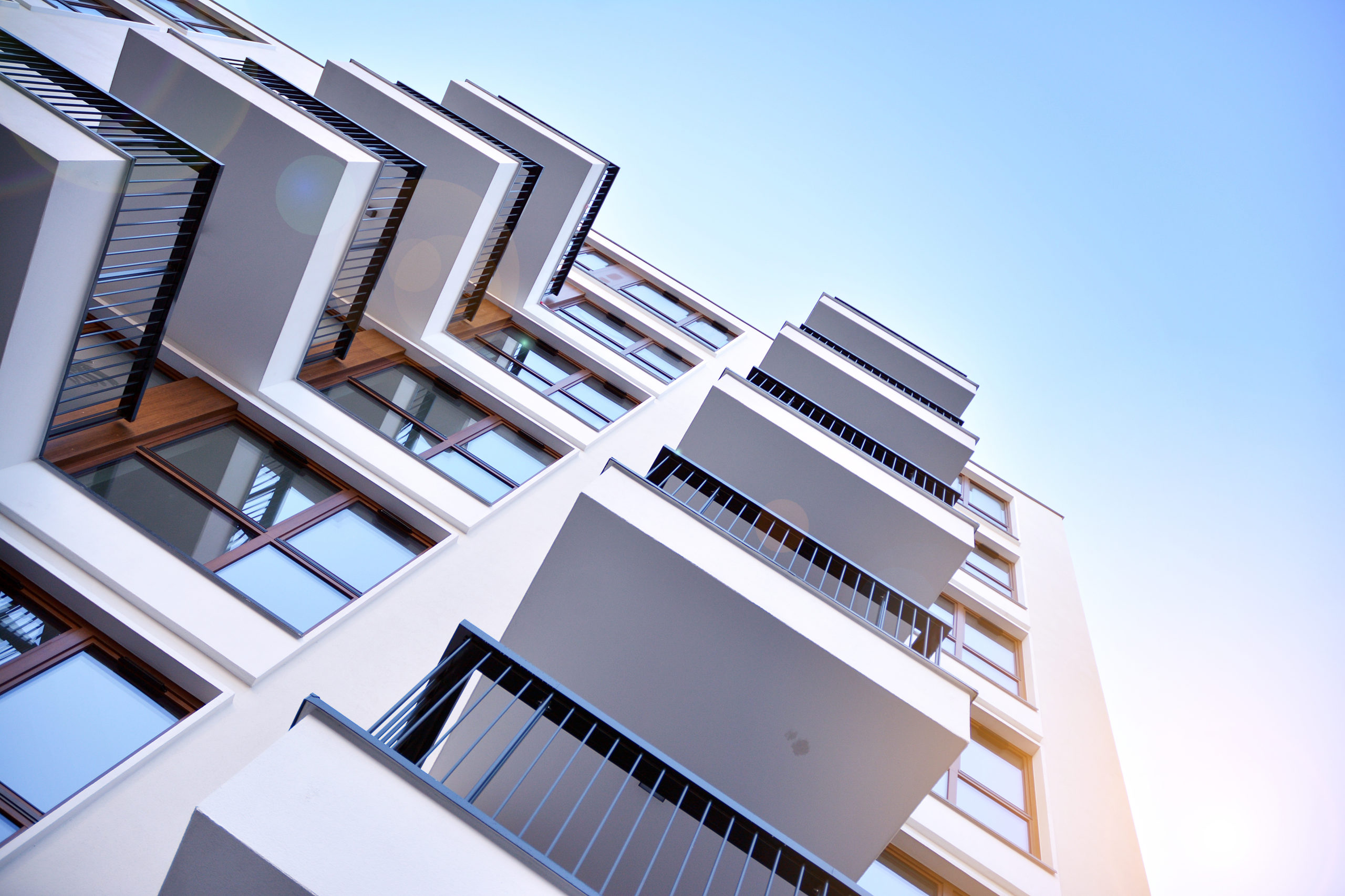 apartment building with balconies